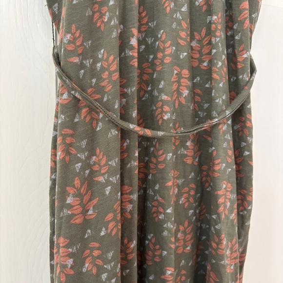 Toad & Co Capellini Dress Dusty Olive Green Found Forest Print Size Small Floral - Picture 13 of 15